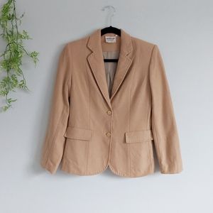 Vintage Nordstrom Town Square Khaki Wool Blazer gorgeous like-new condition
